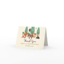 Pequeno Cartões de agradecimentos de Chá de fralda