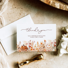 Pequeno Cartões de agradecimentos de Chá de fralda