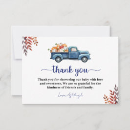 Pequeno Cartões de agradecimentos de Chá de fralda