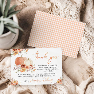 Pequeno Cartões de agradecimentos de Chá de Menina