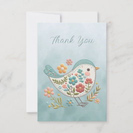 Pequeno Cartões de agradecimentos de Flores Azuis-