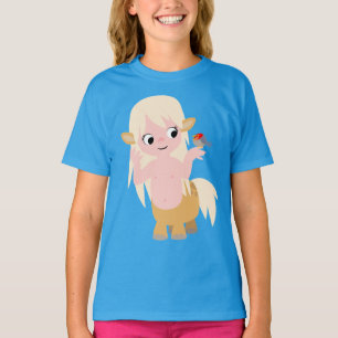 Pequeno Cartoon Bonito Centausto Crianças T-Shirt