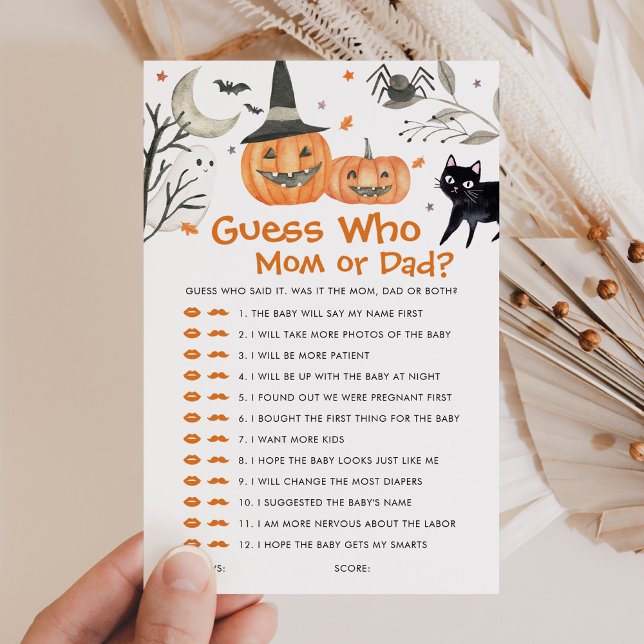 Pequeno Chá de fraldas Adivinha Quem Mãe ou Jogo D (Criador carregado)