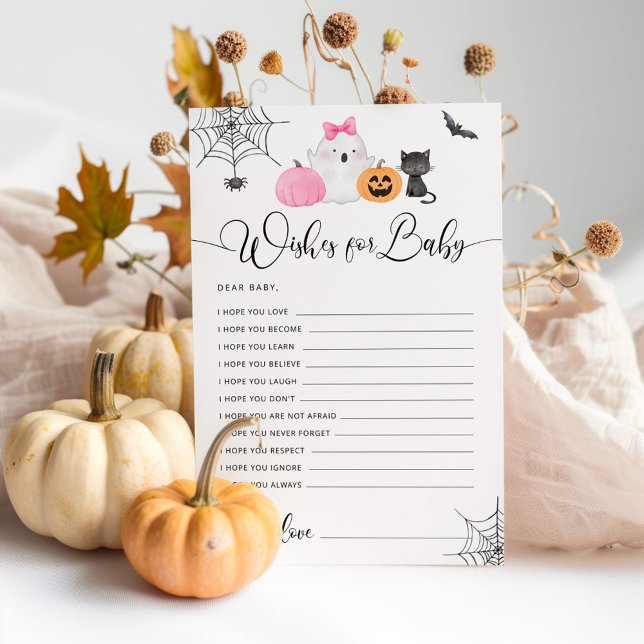 Pequeno chá de fraldas de Boo Halloween deseja beb (Criador carregado)