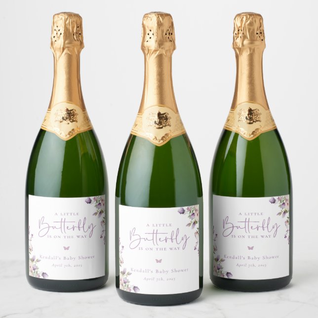 Pequeno Chá de fraldas de borboleta (Garrafas)