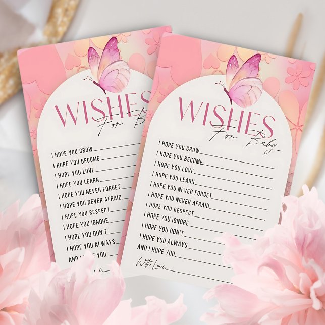 Pequeno Chá de fraldas de Borboleta deseja bebê (Criador carregado)