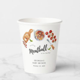 Pequeno Chá de fraldas de Comida italiano