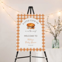 Pequeno Chá de fraldas Pie Fall Pumpkin Gingham