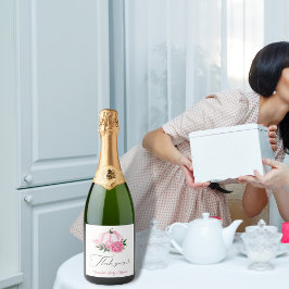 Pequeno Chá de fraldas Rústico Rosa Esmagado