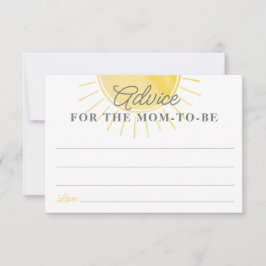 Pequeno conselho de Chá de fraldas de sol para o c