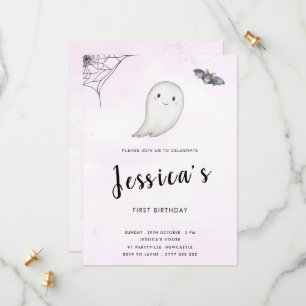 Pequeno Convite de aniversário Boo