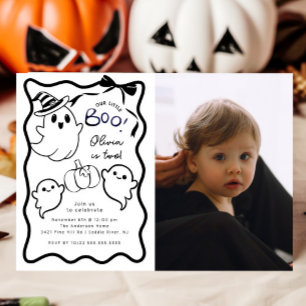 Pequeno Convite de aniversário Boo