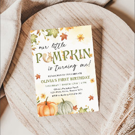 Pequeno Convite de festas de primeiro aniversario