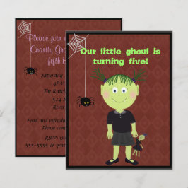 Pequeno Convite de festas Ghoul
