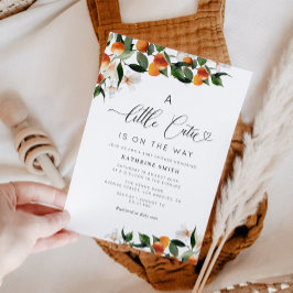 Pequeno convite para chá de fraldas