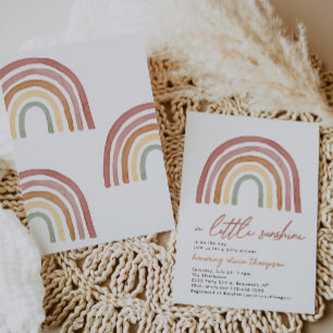 Pequeno Convite para Chá de fraldas à Luz do Sol