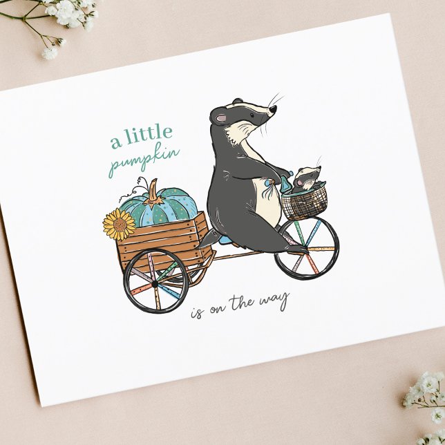 Pequeno Convite para Chá de fraldas de Abóbora (Criador carregado)