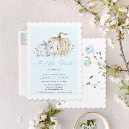 Pequeno Convite para Chá de fraldas de Rapazes de 