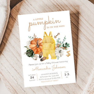 Pequeno Convite para Chá de fraldas de roupas de b