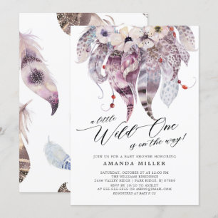 Pequeno Convite para Chá de fraldas Selvagem