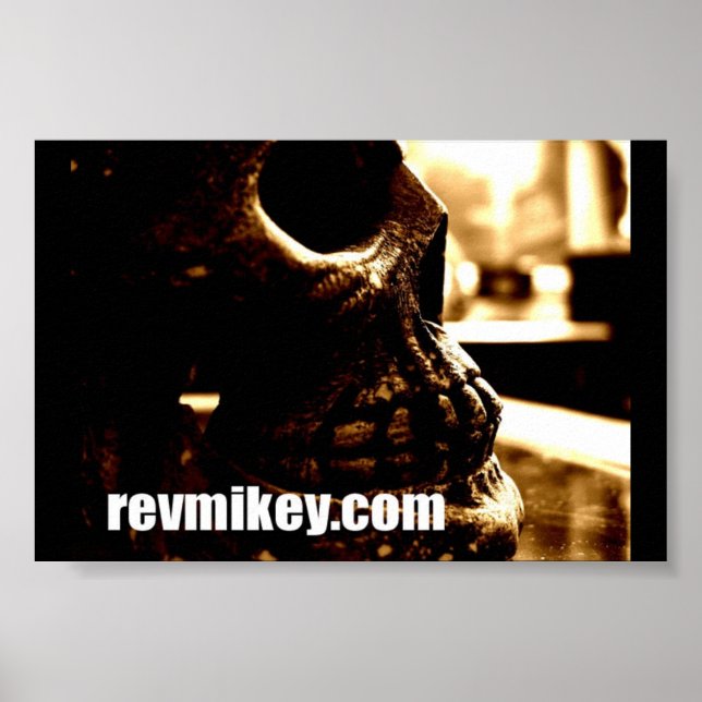 pequeno crânio poster impressão (Frente)