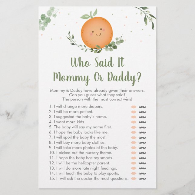 Pequeno Cutie Greenerescente Adivinha Quem Disse J (Frente)