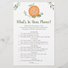 Pequeno Cutie Greenery O que há no seu jogo telefô