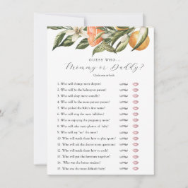 Pequeno Cutil Citrus Guess Que Cartão De Jogo De C