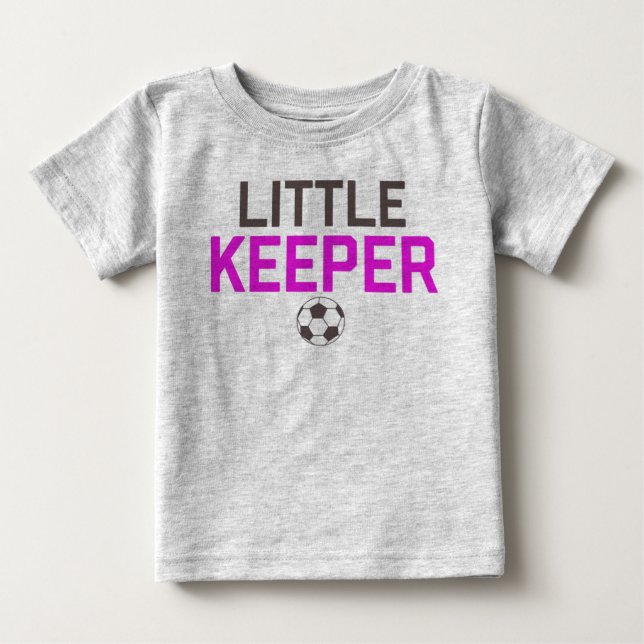 Pequeno Detentor de Soccer Goal Baby T-shirt (Frente)