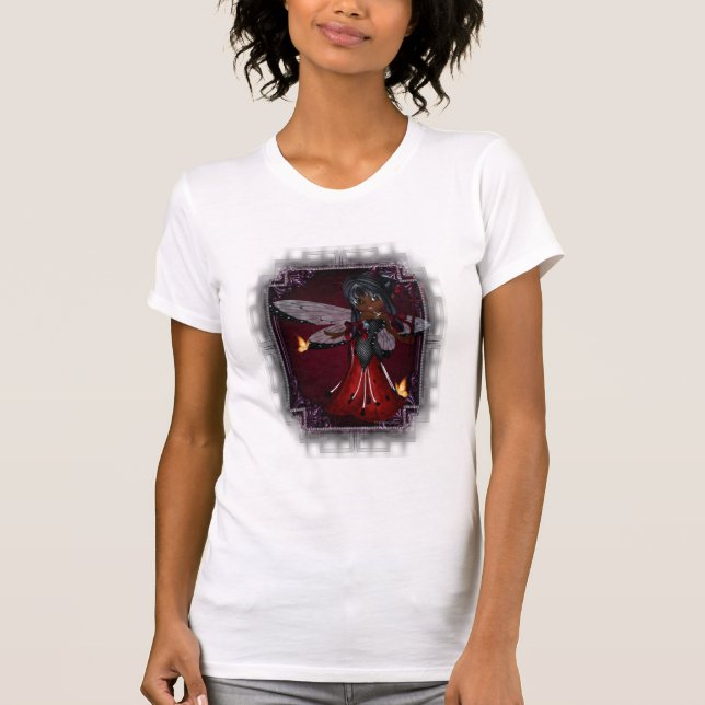 Pequeno Devil Ladybug Design 4 T-Shirt (Frente)