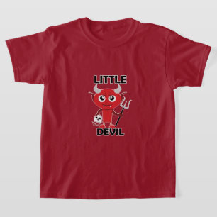 Pequeno Diabo - Camiseta Básica Para Meninas