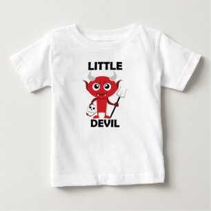 Pequeno Diabo - de camiseta do Baby Fine Jersey