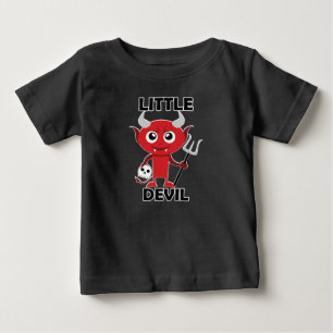 Pequeno Diabo - de camiseta do Baby Fine Jersey