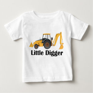 Pequeno Digger -  de camiseta do Baby Fine Jersey
