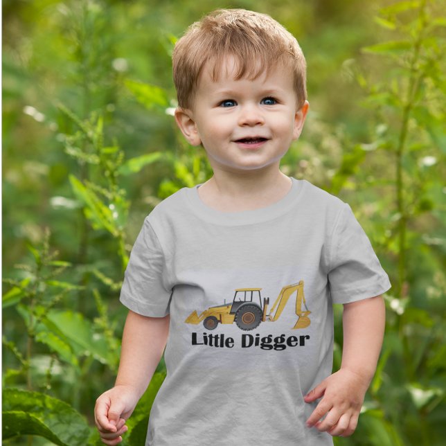 Pequeno Digger - Toddler Fine Jersey T-Shirt  (Criador carregado)