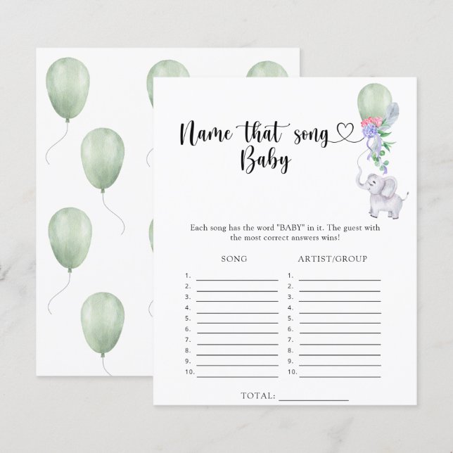 Pequeno Elefante - O nome daquela canção (Frente/Verso)