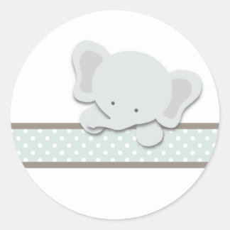 Pequeno Elefante {Teal} | Autocolantes
