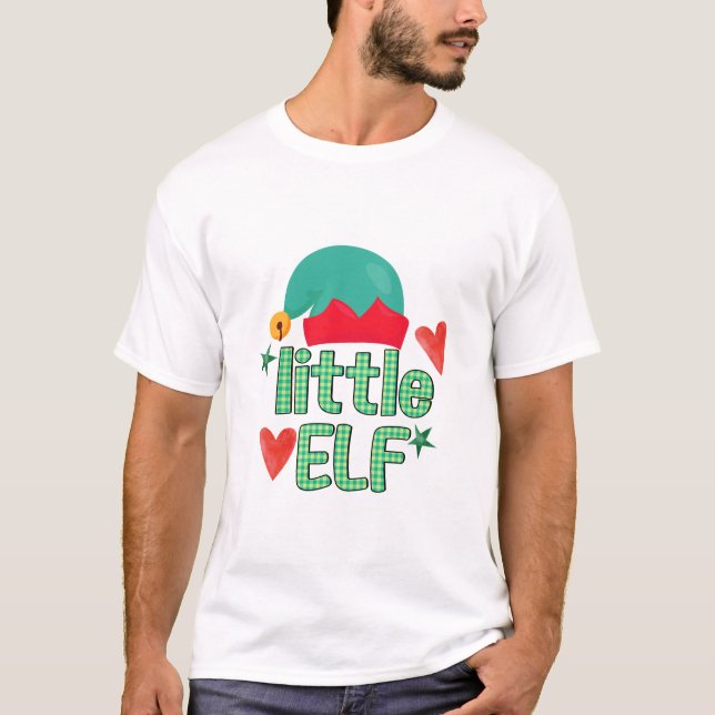 Pequeno Elf Xmas com T-Shirt (Frente)