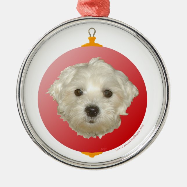Pequeno Enfeite de Natal Maltês (Frente)