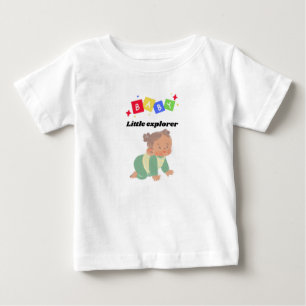 🌍 Pequeno Explorador - Camisa De Bebê Bonita