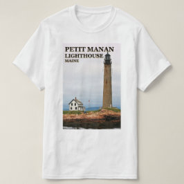 Pequeno farol de Manan, t-shirt de Maine