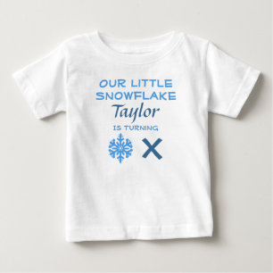 Pequeno Floco de Neve Qualquer Camisa De Bebê De A