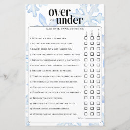 Pequeno Floco de Neve Sobre O Jogo De Adivinhação