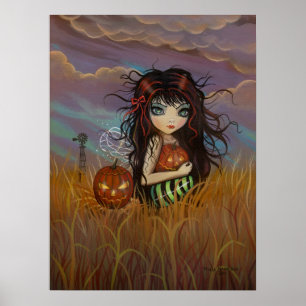 Pequeno Impressão de Poster de Fada de Halloween