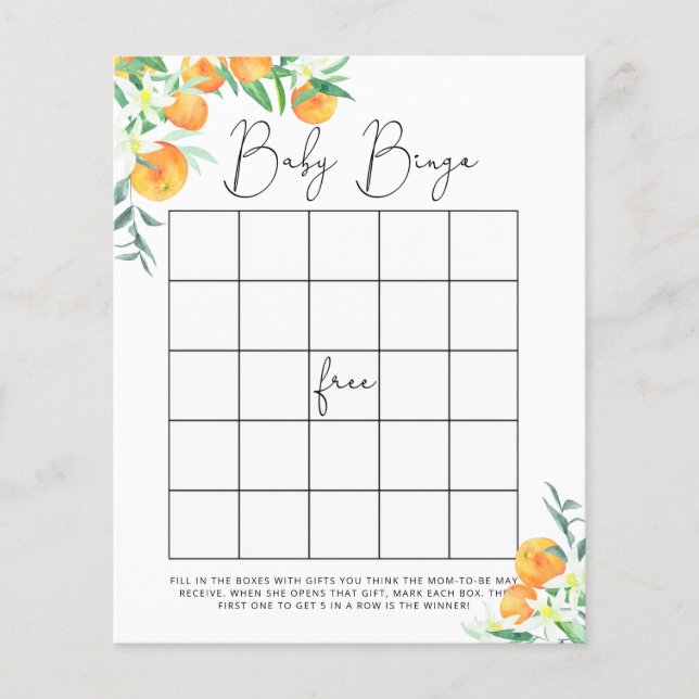 Pequeno jogo de Chá de fraldas (Frente)