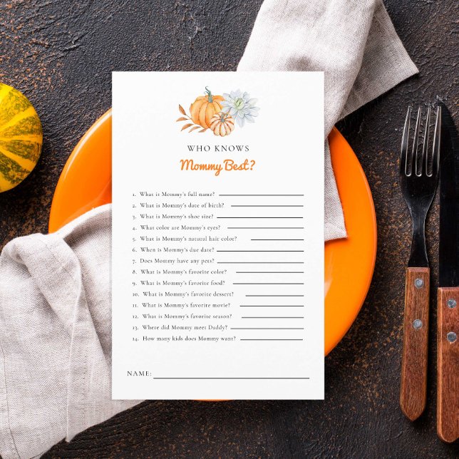 Pequeno Jogo de Chá de fraldas de Abóbora Que Conh (Criador carregado)