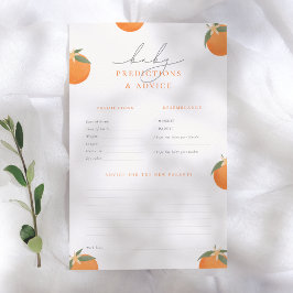 Pequeno Jogo de Previsão e Conselho de Bebê Laranj