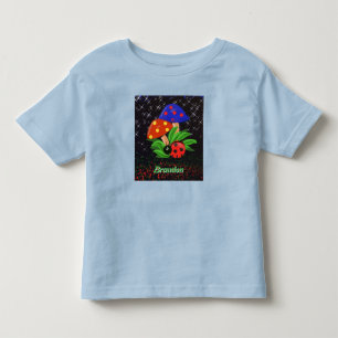 Pequeno Ladybug, T-shirt personalizada do Toddler