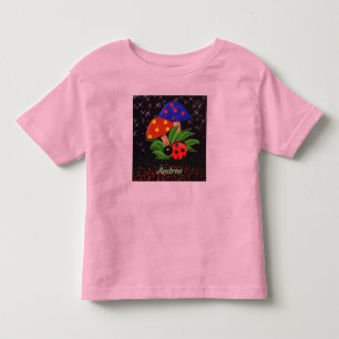 Pequeno Ladybug, T-Shirt Personalizado Do Toddler