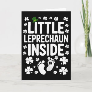 Pequeno Leprechaun de São Patrício Dentro Anúncio 